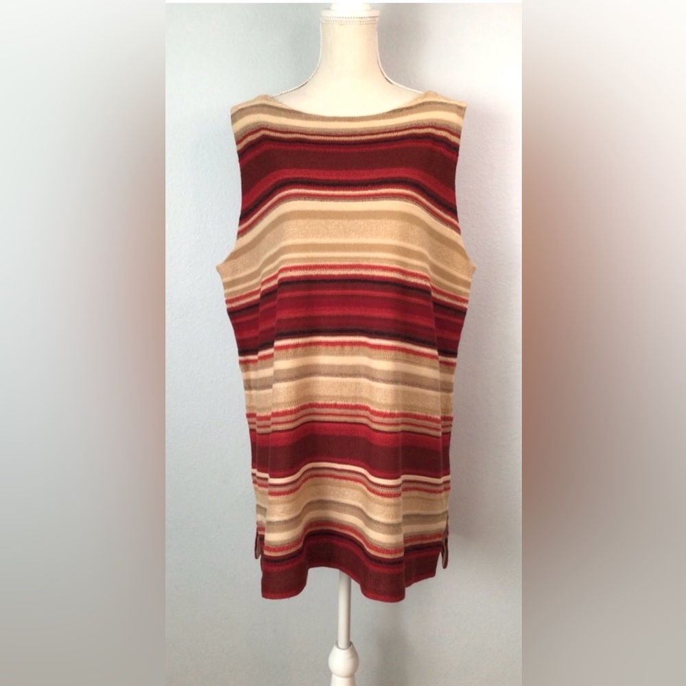 NWT LAUREN Ralph Lauren Southwestern Sleeveless Knit Tank Top Tunic